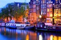 Amsterdam, jeden z kanałów w Amsterdamie,