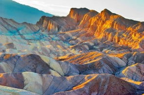 A beautiful and well-known part of Death valley "Zabriskie-point". A beautiful and well-known part of Death valley "Zabriskie-point".