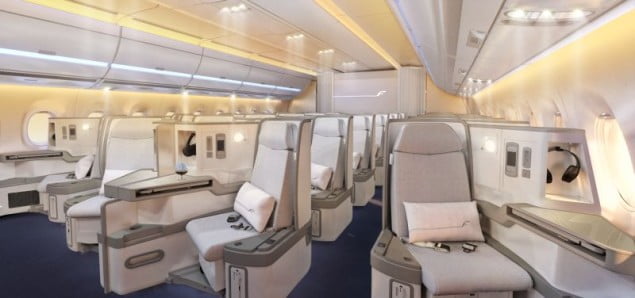 Finnair A350 Business class cabin 3