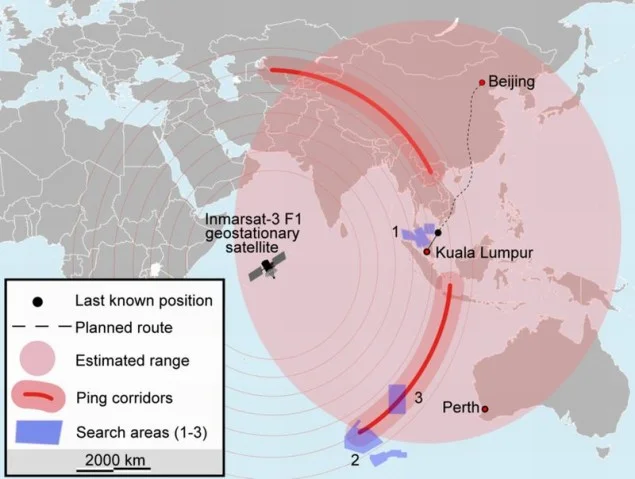 MH370 obszar poszukiwań - Wikipedia