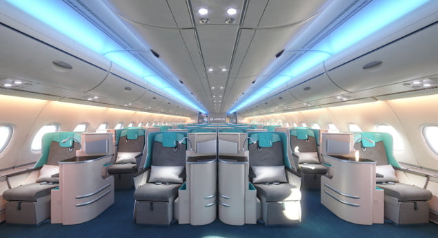 Klasa business w Airbusie A380